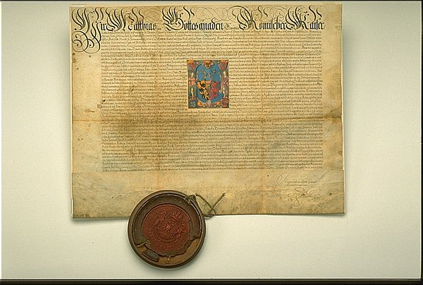 A patent of nobility granetd by the Holy Roman Empire in 1613